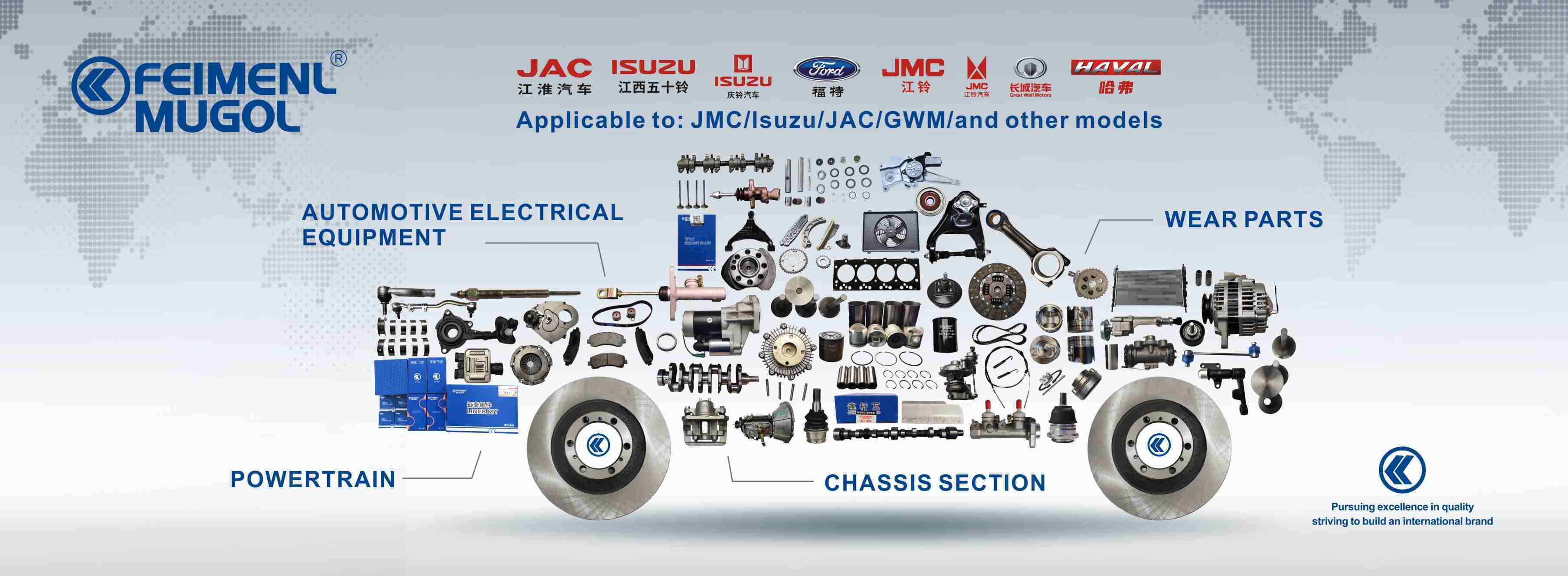 Calidad piezas del motor del camión fábrica
